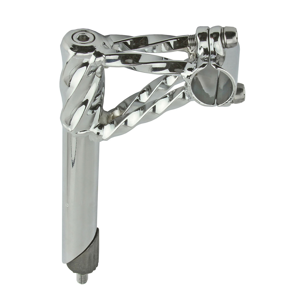 Double Twisted Lowrider Stem 22.2mm Chrome.